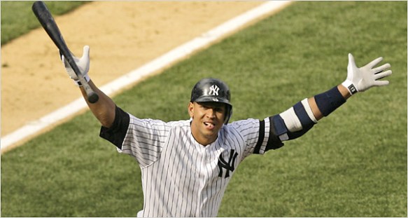 Alex Rodriguez - just when you thought it was safe to go back into the infield...