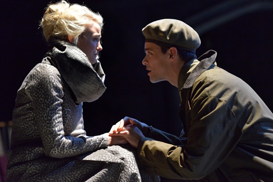 Joanna Vanderham as Desdemona with Cassio (Jacob Fortune-Lloyd)